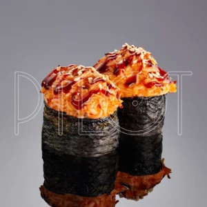 Запечённые суши с крабом